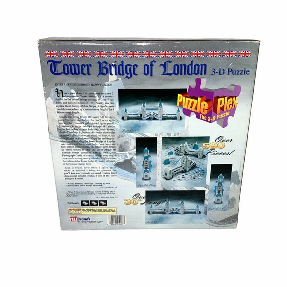 Vintage 1995 3D Puzzle Tower Bridge of London - Picture 4 of 11